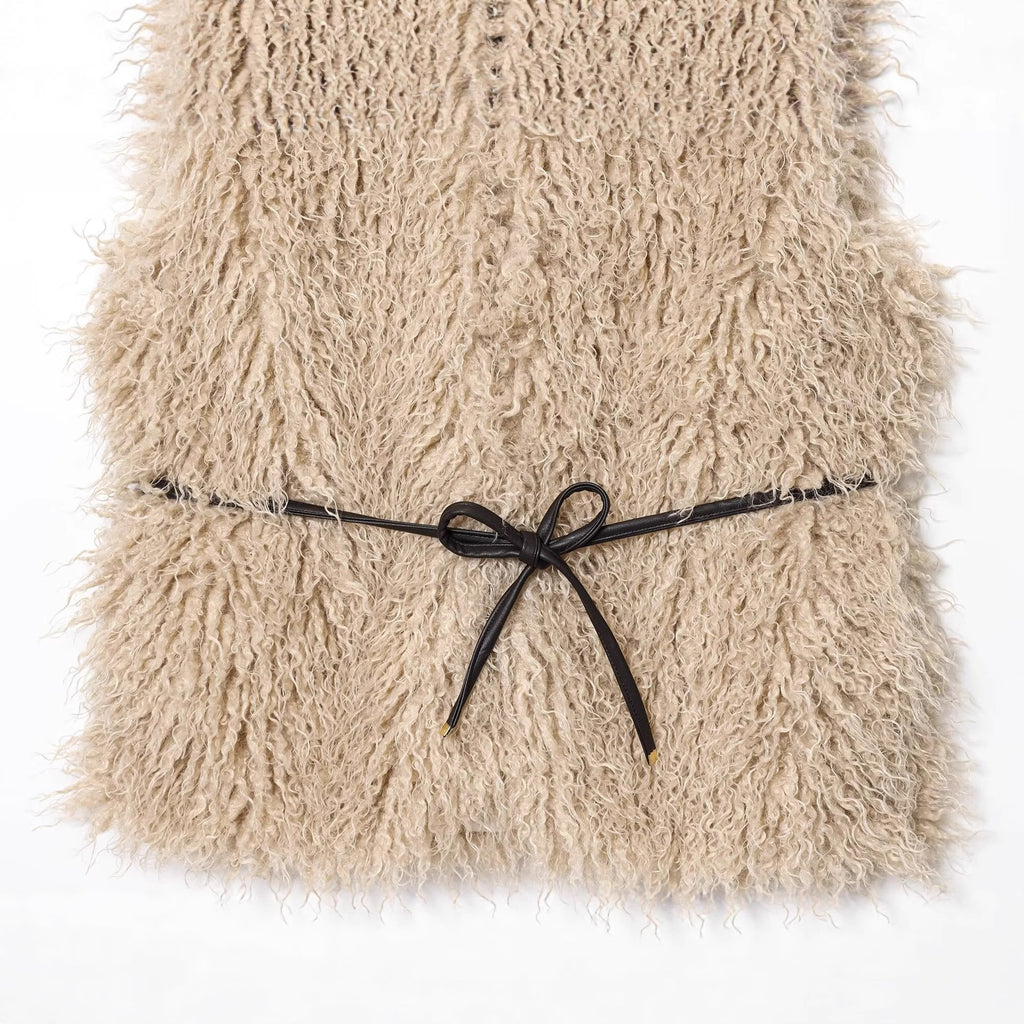 Chic Luxury Faux Fur Vest for Women  Innerwear